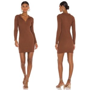 Tularosa | Valen Ribbed Long Sleeve Mini Dress size XS